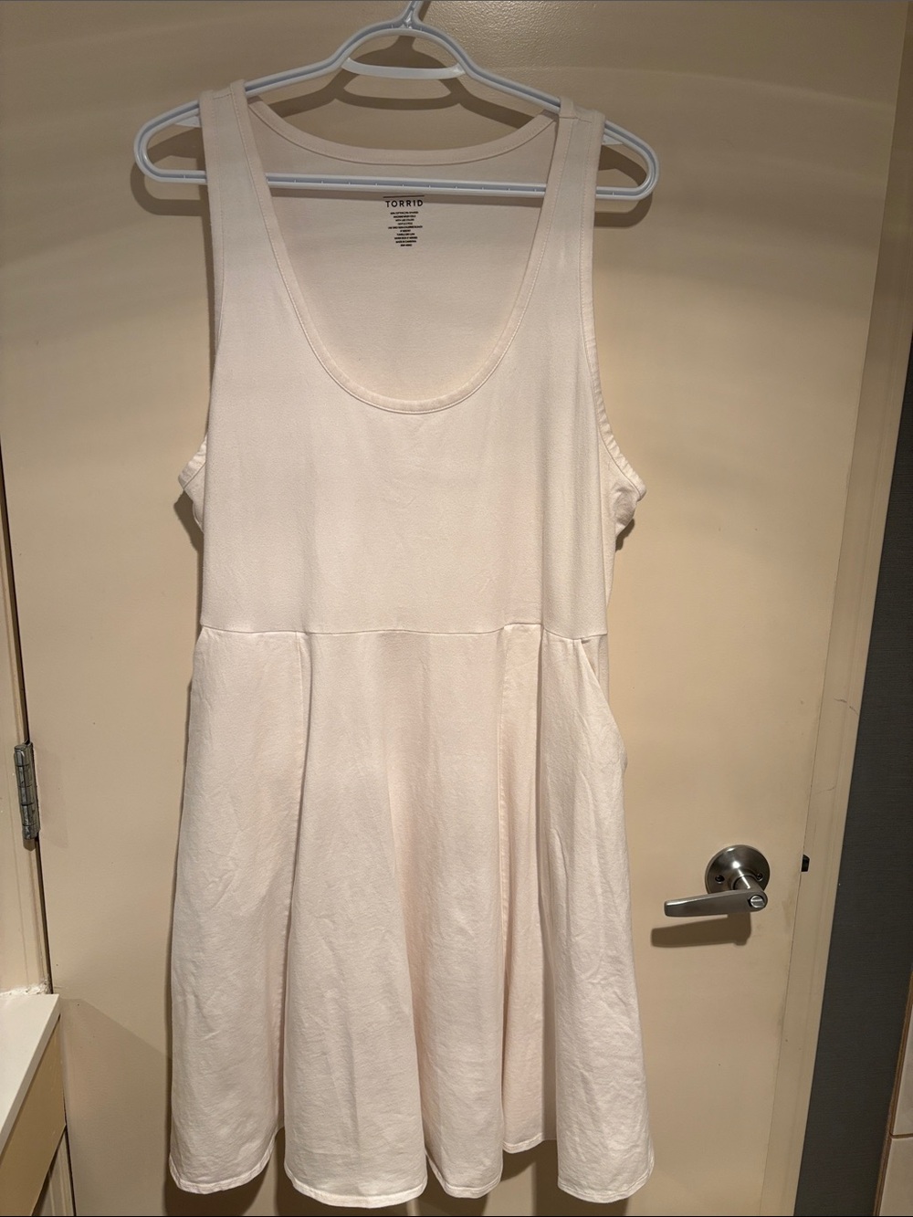torrid Cream Sleeveless Swing Tank Dress